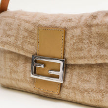 Load image into Gallery viewer, FENDI Mama Zucca Baguette Bag in Beige Wool [ReSale]