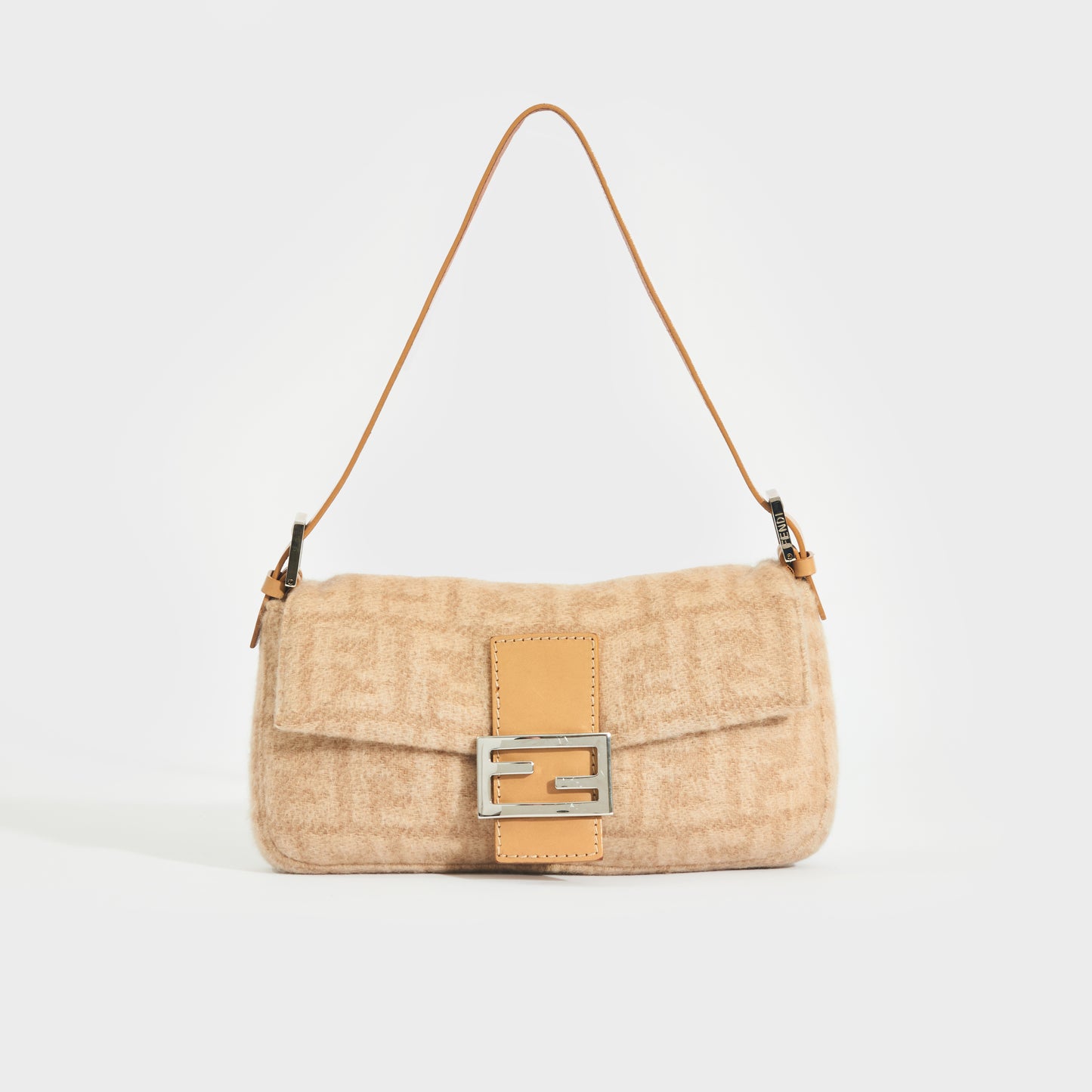 Mama Zucca Baguette Bag in Beige Wool [ReSale]