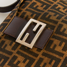 Load image into Gallery viewer, FENDI Mamma Zucca Baguette Shoulder Bag in Brown Canvas