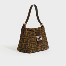 Load image into Gallery viewer, FENDI Mamma Zucca Baguette Shoulder Bag in Brown Canvas