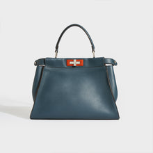 Load image into Gallery viewer, FENDI Peekaboo Handbag in Blue Leather