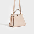 Peekaboo Selleria Leather Handbag in Nude Pink