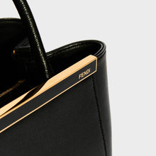 Load image into Gallery viewer, FENDI Petit 2Jours Leather Tote Bag in Black