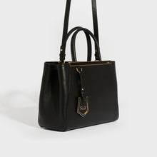 Load image into Gallery viewer, FENDI Petit 2Jours Leather Tote Bag in Black