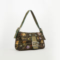 Zucca Floral Embroidered Shoulder Bag