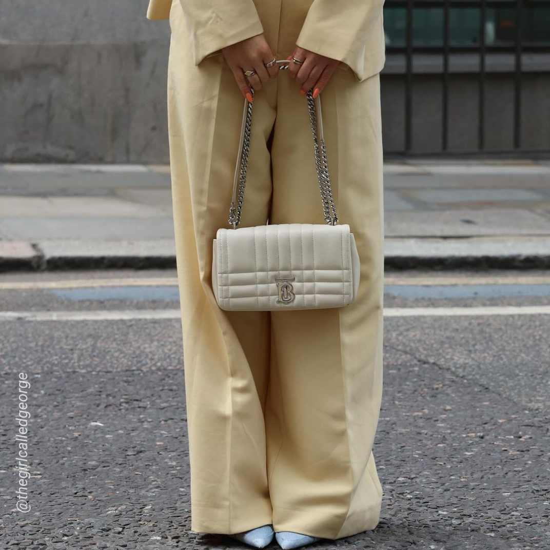 Small Quilted Lola Bag in Pale Vanilla [ReSale]