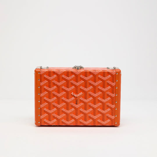 Minaudière Trunk Bag in Orange