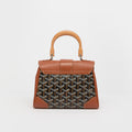 Saïgon Souple Mini Bag in Black and Tan