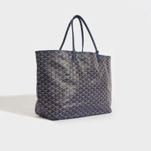 Load image into Gallery viewer, GOYARD Saint Louis GM Canvas and Leather-Trim Tote in Navy [ReSale]
