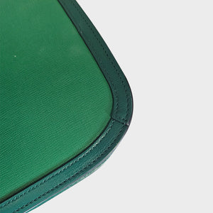 GUCCI Horsebit 1955 Leather Shoulder Bag in Emerald [ReSale]