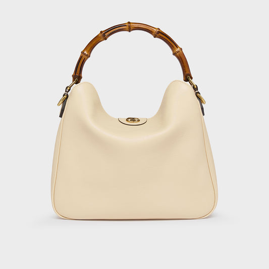 Medium Diana Shoulder Bag in Beige