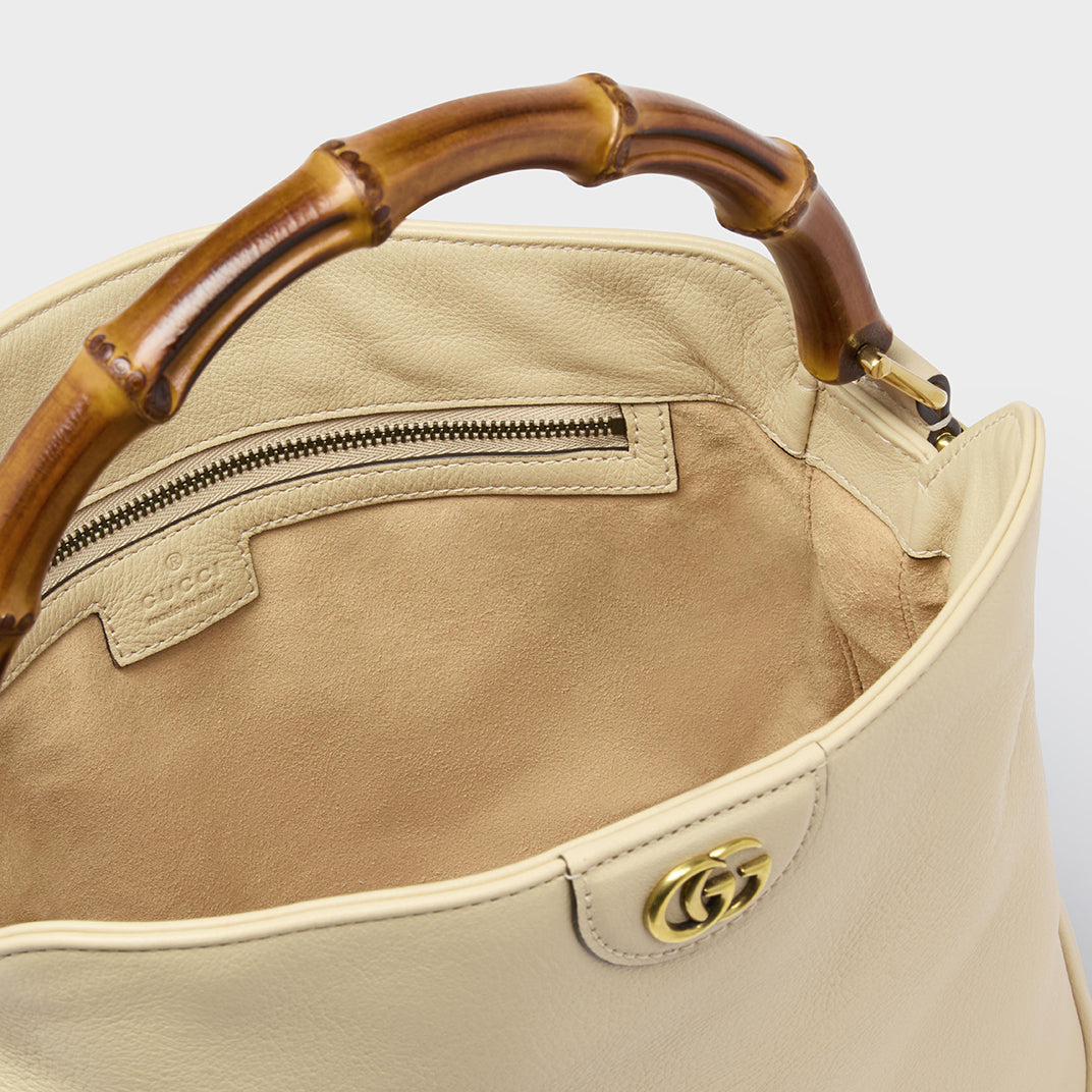Medium Diana Shoulder Bag in Beige