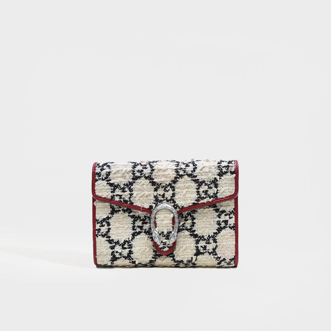 Dionysus Leather-Trimmed Bouclé-Tweed Shoulder Bag [ReSale]