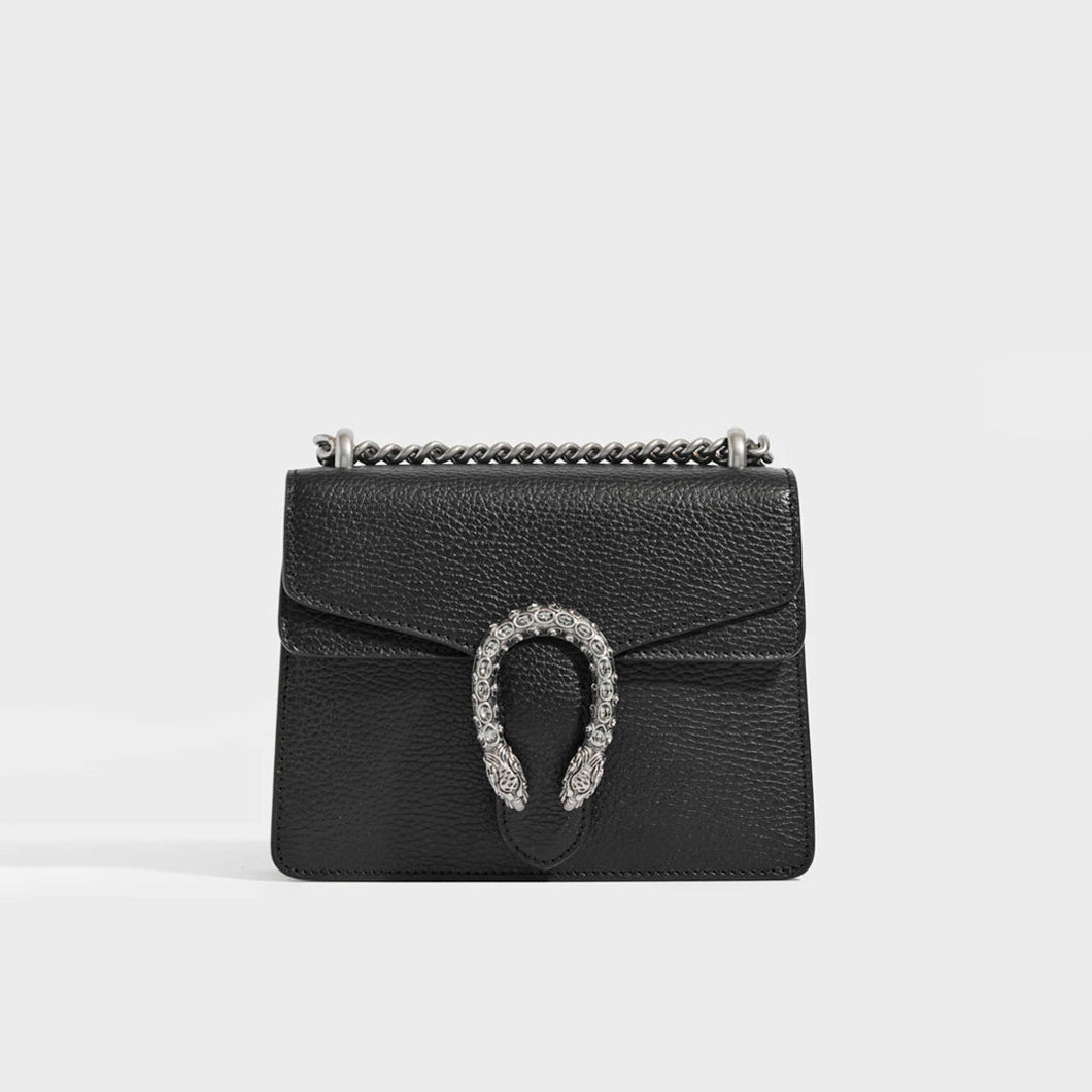 GUCCI Dionysus Black Leather Mini Bag [ReSale]