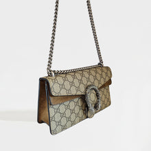Load image into Gallery viewer, GUCCI Dionysus GG Supreme Small Bag With Suede Trim in Taupe [ReSale]
