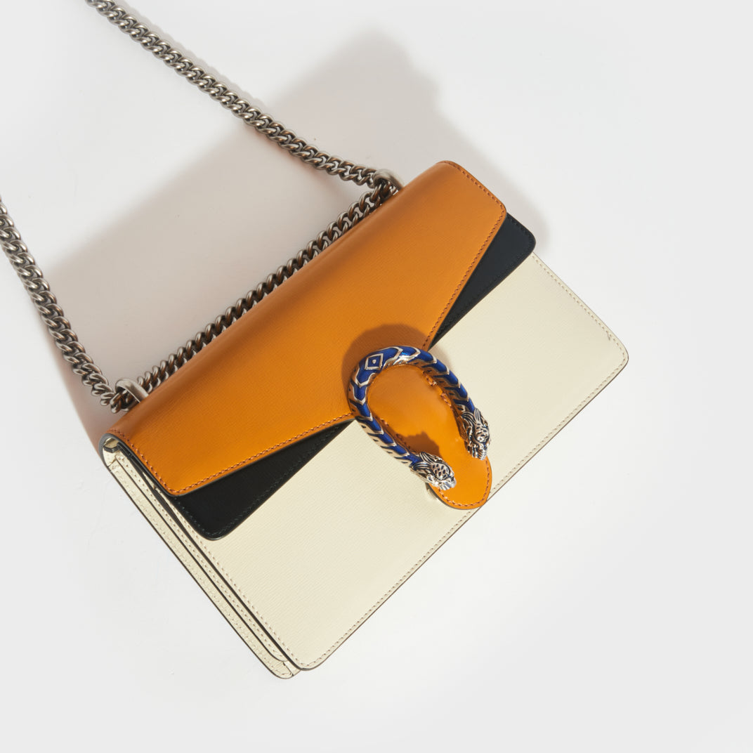 GUCCI Dionysus Small Shoulder Bag in Orange and White [Resale]