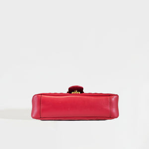 GUCCI GG Marmont Small Shoulder Bag in Red Leather [ReSale]