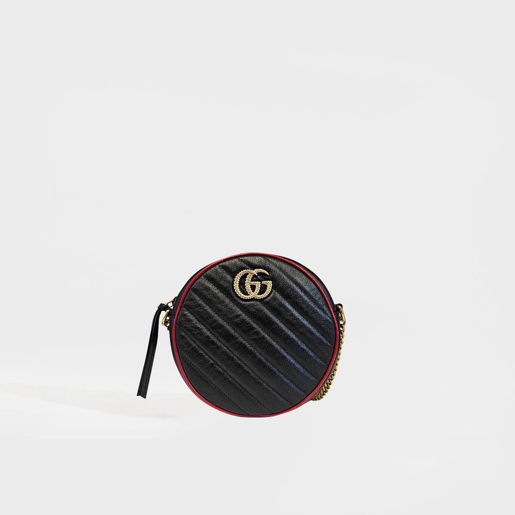 GUCCI GG Marmont Mini Round Shoulder Bag [ReSale]