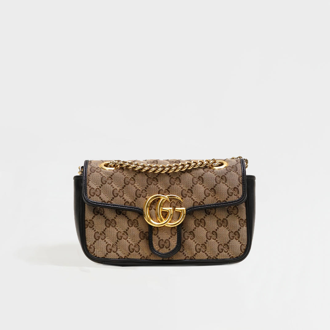 GG Marmont Mini Shoulder Bag in Original GG Canvas [ReSale]