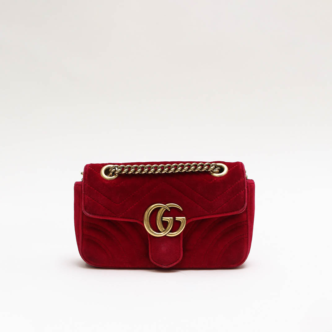 GUCCI Pebbled Calfskin Small Soho Disco Bag Vibrant Red 1374414 |  FASHIONPHILE