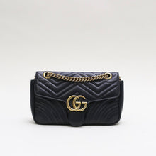 Load image into Gallery viewer, GUCCI GG Marmont Small Matelassé Shoulder Bag in Black [ReSale]