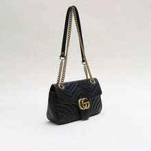 Load image into Gallery viewer, GUCCI GG Marmont Small Matelassé Shoulder Bag in Black [ReSale]