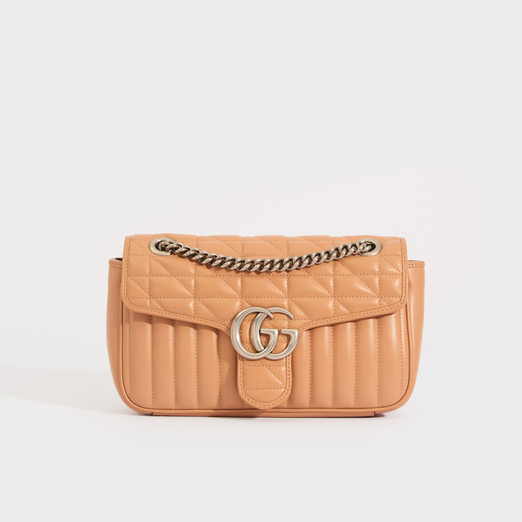 GG Marmont Small Matelassé Shoulder Bag in Rose Beige [Resale]