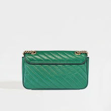 Load image into Gallery viewer, GUCCI GG Marmont Small Shoulder Bag in Green and Emerald Matelassé Leather [ReSale]