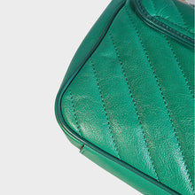 Load image into Gallery viewer, GUCCI GG Marmont Small Shoulder Bag in Green and Emerald Matelassé Leather [ReSale]