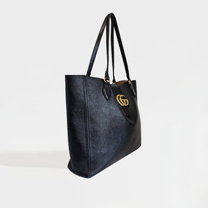 GUCCI Medium Tote with Double G in Black Leather [ReSale]
