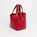 Picotin Lock 18 in Dark Red Clemence Leather