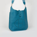 Evelyne Gen-II TGM Bag in Blue Clemence Leather
