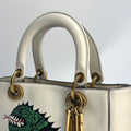 x Niki De Saint Phalle Medium Dragon Lady Dior in Cream Leather [ReSale]