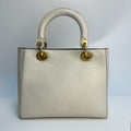 x Niki De Saint Phalle Medium Dragon Lady Dior in Cream Leather [ReSale]