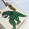 x Niki De Saint Phalle Medium Dragon Lady Dior in Cream Leather [ReSale]