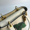 x Niki De Saint Phalle Medium Dragon Lady Dior in Cream Leather [ReSale]