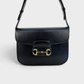 Horsebit 1955 Leather Shoulder Bag in Black [ReSale]