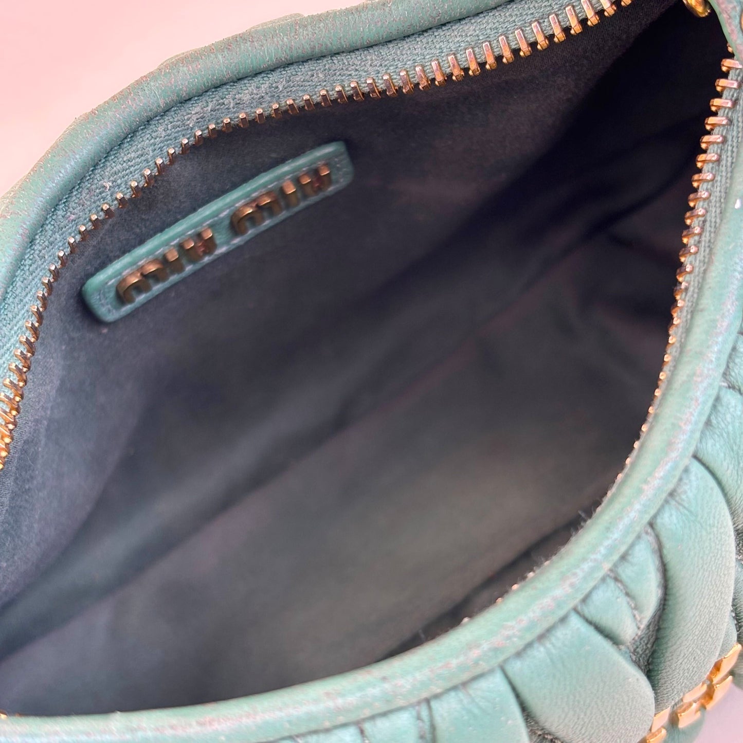 Wander Matelassé Leather Hobo Bag in Green [ReSale]