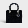 Medium Lady Dior in Black Suede 2003 [ReSale]