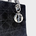 Medium Lady Dior in Black Suede 2003 [ReSale]