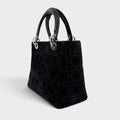 Medium Lady Dior in Black Suede 2003 [ReSale]