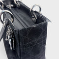 Medium Lady Dior in Black Suede 2003 [ReSale]