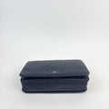 CC Crossing Wallet on Chain in Black Leather [ReSale]