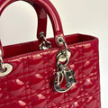 Large Lady Dior in Red Patent Leather [ReSale]