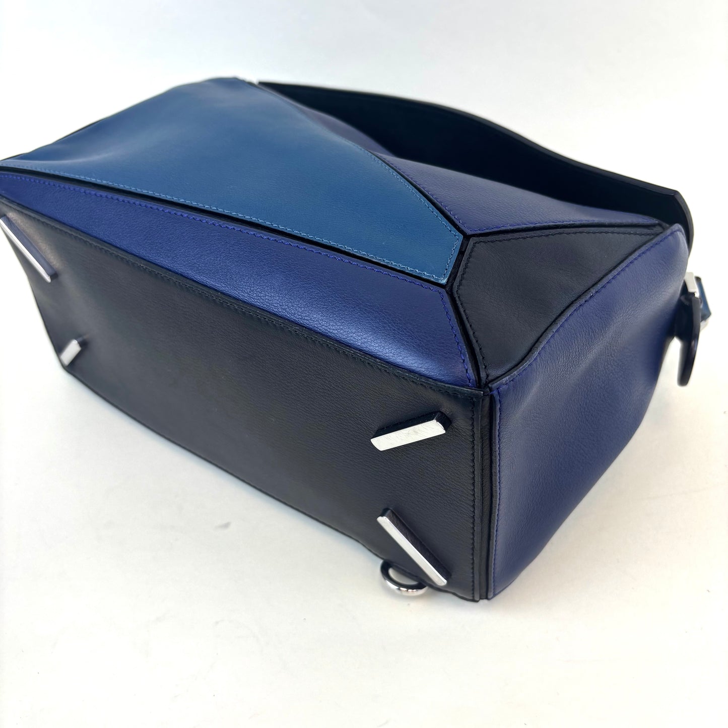 Medium Puzzle Tricolour Bag in Blue Leather [ReSale]