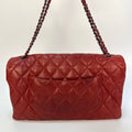 Maxi 3 Accordion Flag Bag in Red Lambskin 2011 [ReSale]