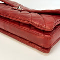 Maxi 3 Accordion Flag Bag in Red Lambskin 2011 [ReSale]