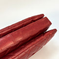 Maxi 3 Accordion Flag Bag in Red Lambskin 2011 [ReSale]