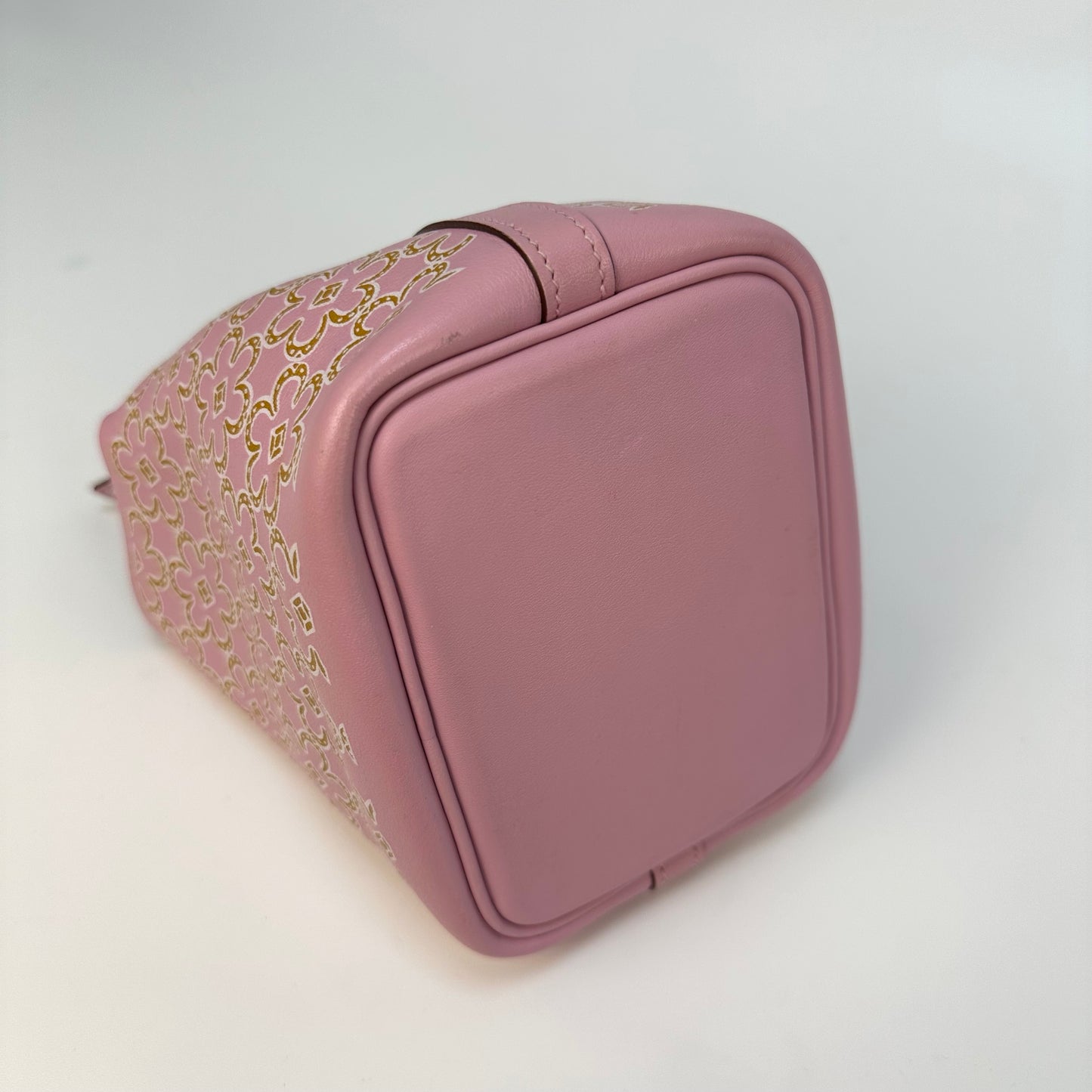 Micro Picotin Lock 14 in Pink Lucky Daisy Swift Leather [ReSale]