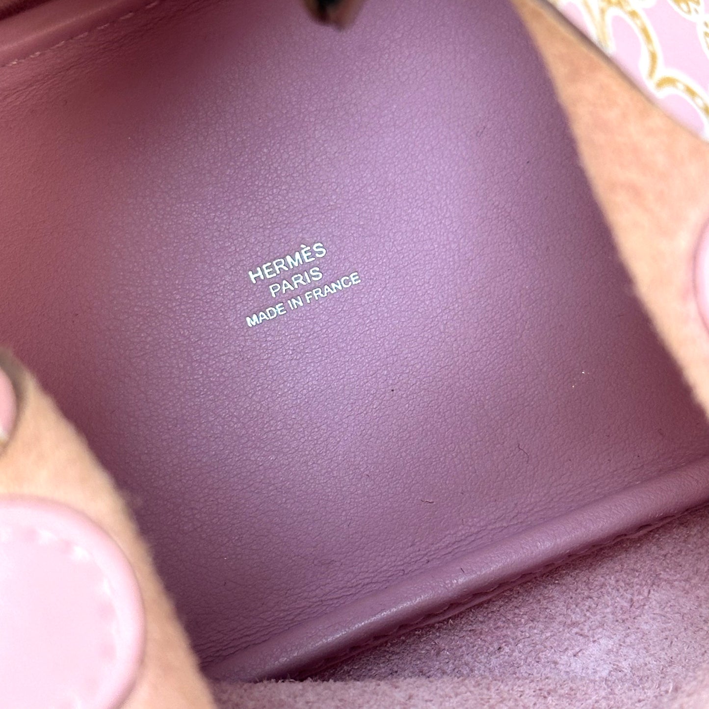 Micro Picotin Lock 14 in Pink Lucky Daisy Swift Leather [ReSale]